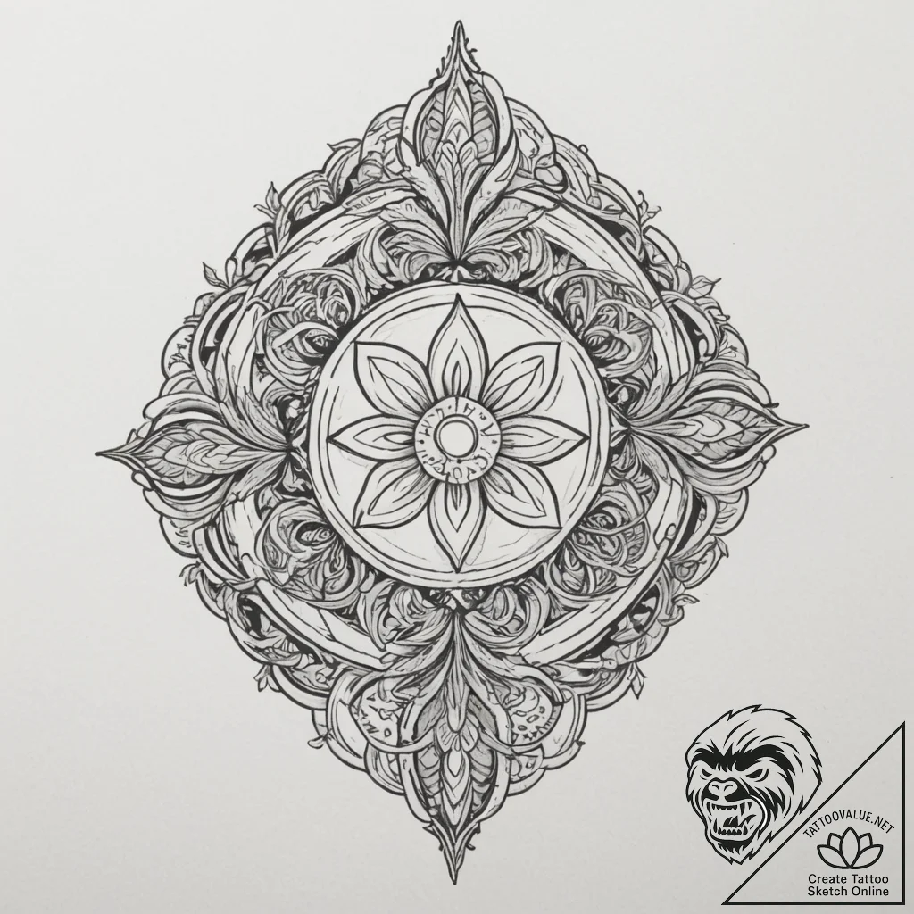 Tattoo sketch a subtle aura connecting two sy... - tattoo sketch (№1754749443_0, 09.08.2025 14:24) — tattoovalue.net