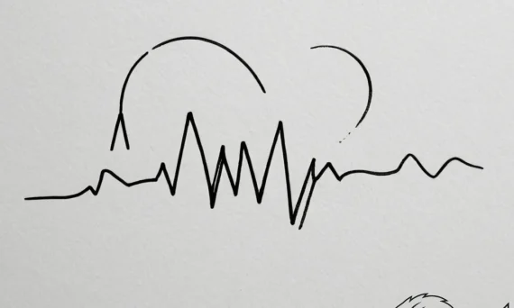 Tattoo design a heartbeat line with a name or... - tattoo sketch (№1754751815_0, 09.08.2025 15:03) — tattoovalue.net