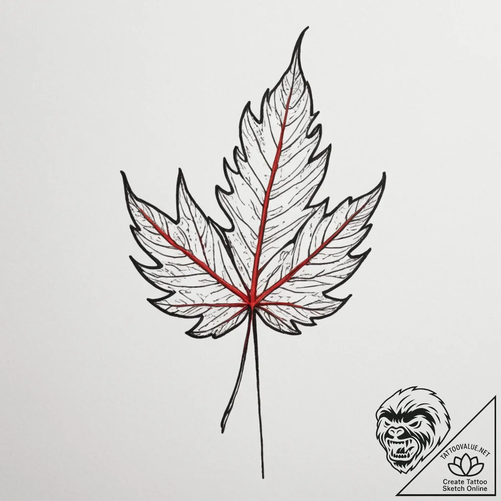 The intricate, vein-like patterns of a dried... - tattoo sketch (№1754755399_0, 09.08.2025 16:03) — tattoovalue.net