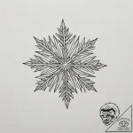 A close-up of the delicate, crystalline struc… – tattoo sketch (№1754759227_0, 09.08.2025 17:07) — tattoovalue.net