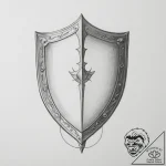 Tattoo design a subtle symbol of a shield or… – tattoo sketch (№1754759638_0, 09.08.2025 17:13) — tattoovalue.net