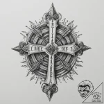 Tattoo design a “chapter 1” text with a signi… – tattoo sketch (№1754760239_0, 09.08.2025 17:23) — tattoovalue.net