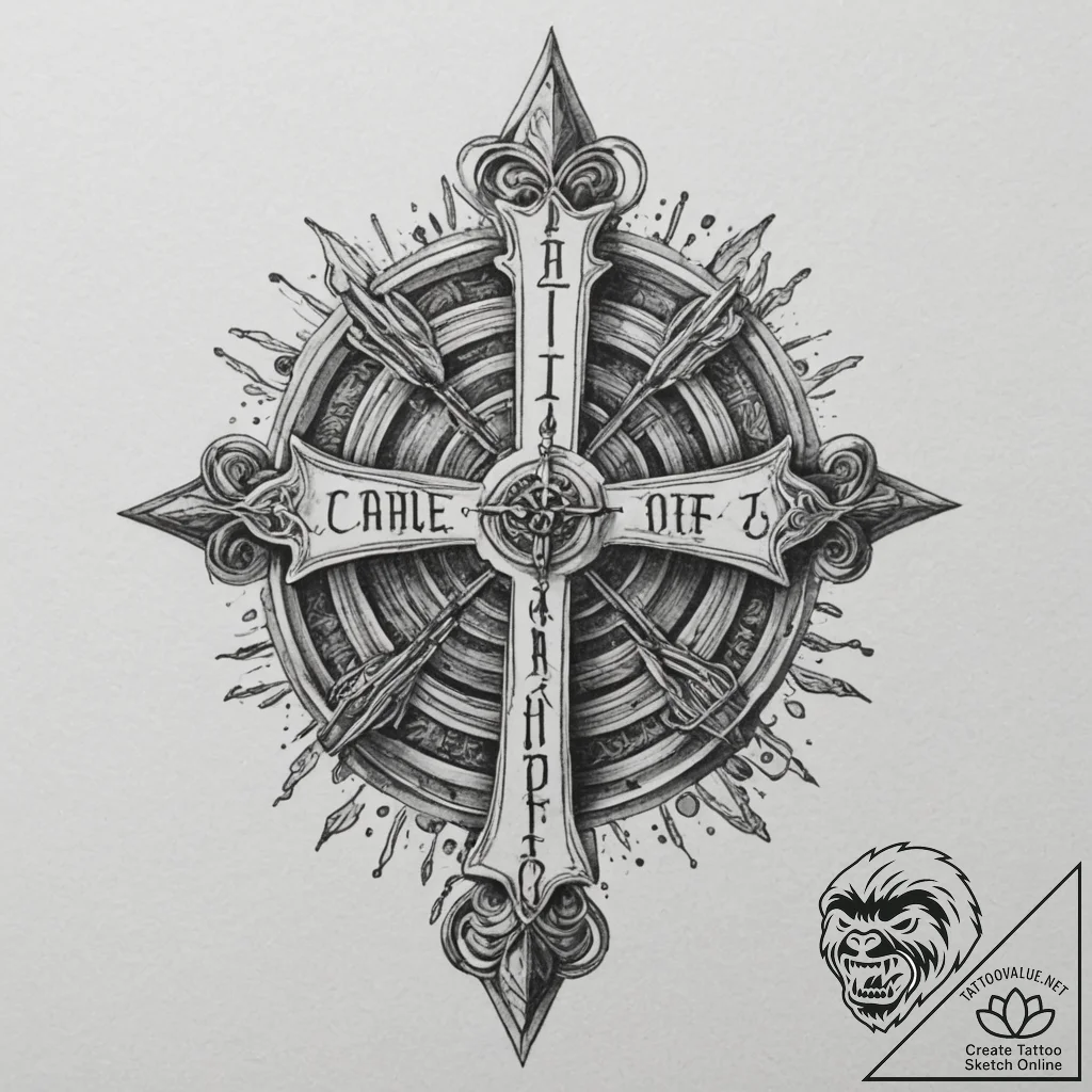 Tattoo design a "chapter 1" text with a signi... - tattoo sketch (№1754760239_0, 09.08.2025 17:23) — tattoovalue.net