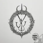 Tattoo design capricorn’s glyph, sturdy and s… – tattoo sketch (№1754760438_0, 09.08.2025 17:27) — tattoovalue.net
