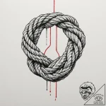 Tattoo sketch a climbing rope forming a stron… – tattoo sketch (№1754761633_0, 09.08.2025 17:47) — tattoovalue.net