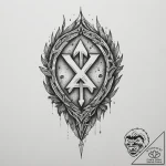 46. tattoo sketch: a single, powerful slavic… – tattoo sketch (№1754766039_0, 09.08.2025 19:00) — tattoovalue.net