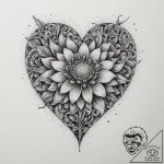 Tattoo sketch a crayon drawing style heart or… – tattoo sketch (№1754767847_0, 09.08.2025 19:30) — tattoovalue.net