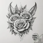 Tattoo sketch a delicate feather with intrica… – tattoo sketch (№1754768466_0, 09.08.2025 19:41) — tattoovalue.net