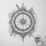 A modern, high-tech command center with multi… – tattoo sketch (№1754770869_0, 09.08.2025 20:21) — tattoovalue.net