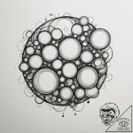 Tattoo sketch an abstract “bubble” effect, so… – tattoo sketch (№1754776282_0, 09.08.2025 21:51) — tattoovalue.net