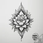 Tattoo design a minimalist ‘quest’ icon linew… – tattoo sketch (№1754779105_0, 09.08.2025 22:38) — tattoovalue.net
