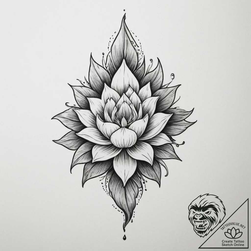 Tattoo design a minimalist 'quest' icon linew... - tattoo sketch (№1754779105_0, 09.08.2025 22:38) — tattoovalue.net