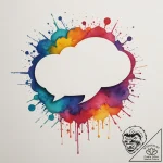 Tattoo design a pixelated speech bubble linew… – tattoo sketch (№1754779506_0, 09.08.2025 22:45) — tattoovalue.net