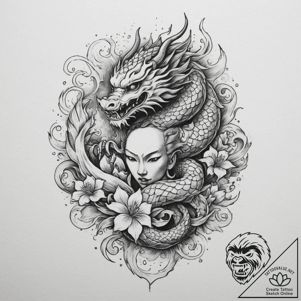 Tattoo sketch a hand protecting a flame, symb... - tattoo sketch (№1754783704_0, 09.08.2025 23:55) — tattoovalue.net