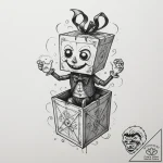 Jack-in-the-box – tattoo sketch (№1754790862_0, 10.08.2025 01:54) — tattoovalue.net
