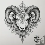 Tattoo sketch a bold aries ram’s head with ne… – tattoo sketch (№1754792865_0, 10.08.2025 02:27) — tattoovalue.net