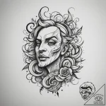 р“сђсѓрїрїр° 11: symbolic flora (рўрёрјрірѕр»… – tattoo sketch (№1754793468_0, 10.08.2025 02:37) — tattoovalue.net