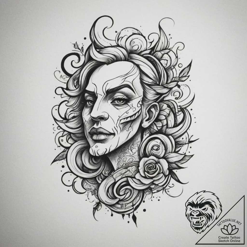 р“сђсѓрїрїр° 11: symbolic flora (рўрёрјрірѕр»... - tattoo sketch (№1754793468_0, 10.08.2025 02:37) — tattoovalue.net