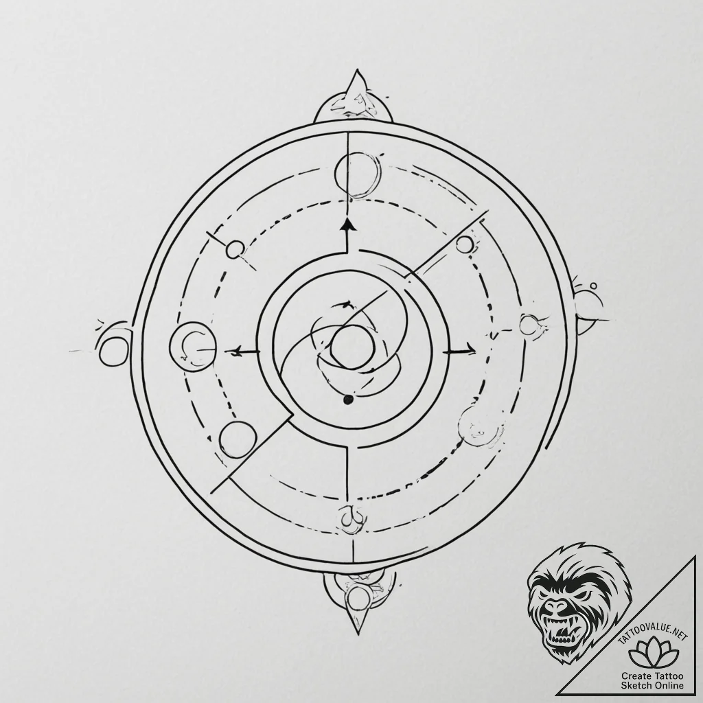 Tattoo sketch an abstract portrayal of the ru... - tattoo sketch (№1754793668_0, 10.08.2025 02:41) — tattoovalue.net
