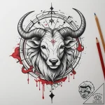 Tattoo sketch a zodiac symbol where the anima… – tattoo sketch (№1754796263_0, 10.08.2025 03:24) — tattoovalue.net