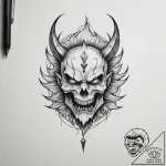 Tattoo sketch a character sheet with a single… – tattoo sketch (№1754798840_0, 10.08.2025 04:07) — tattoovalue.net