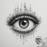 Tattoo design a fine line drawing of a human… – tattoo sketch (№1754800029_0, 10.08.2025 04:27) — tattoovalue.net