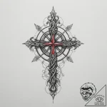 Tattoo design a minimalist ‘quest’ icon linew… – tattoo sketch (№1754825609_0, 10.08.2025 11:33) — tattoovalue.net