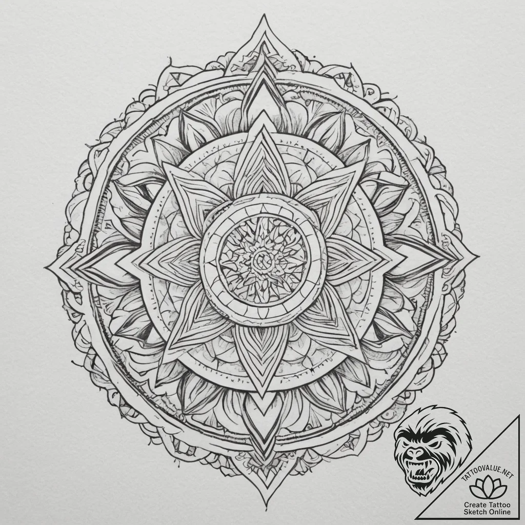 Tattoo design an abstract representation of c... - tattoo sketch (№1754827407_0, 10.08.2025 12:03) — tattoovalue.net