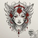 Ray, artistic tattoo sketch, neo traditional… – tattoo sketch (№1754832236_0, 10.08.2025 13:23) — tattoovalue.net