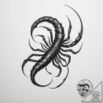 Tattoo design a scorpio scorpion’s tail morph… – tattoo sketch (№1754833041_0, 10.08.2025 13:37) — tattoovalue.net