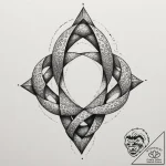 Mobius strip, tattoo flash sheet design, blac… – tattoo sketch (№1754833640_0, 10.08.2025 13:47) — tattoovalue.net