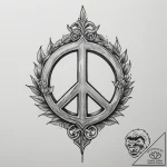 р сѓрѕр° рњрёсђ (world, peace, inner self), a… – tattoo sketch (№1754835435_0, 10.08.2025 14:17) — tattoovalue.net