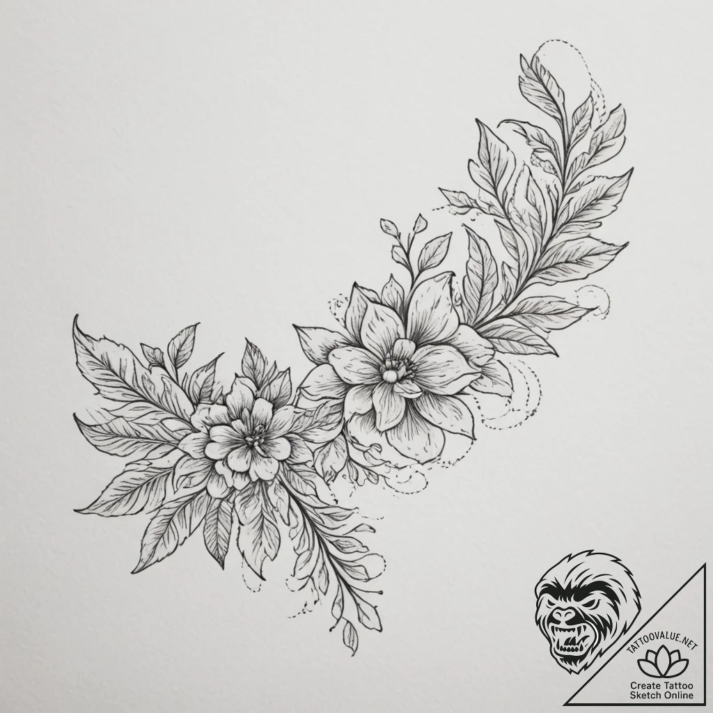 Tattoo design a delicate lace border with mic... - tattoo sketch (№1754836230_0, 10.08.2025 14:30) — tattoovalue.net