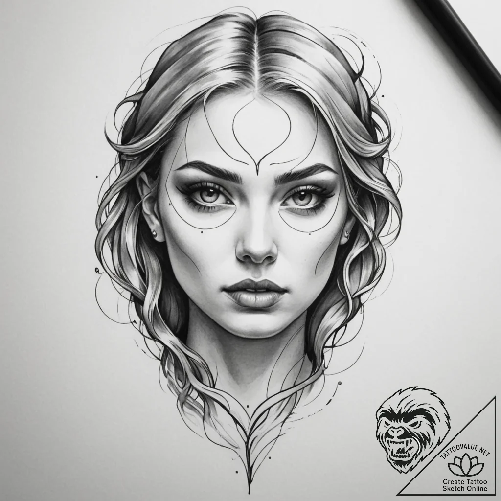 Tattoo design a fluid, powerful stroke that o... - tattoo sketch (№1754836428_0, 10.08.2025 14:33) — tattoovalue.net