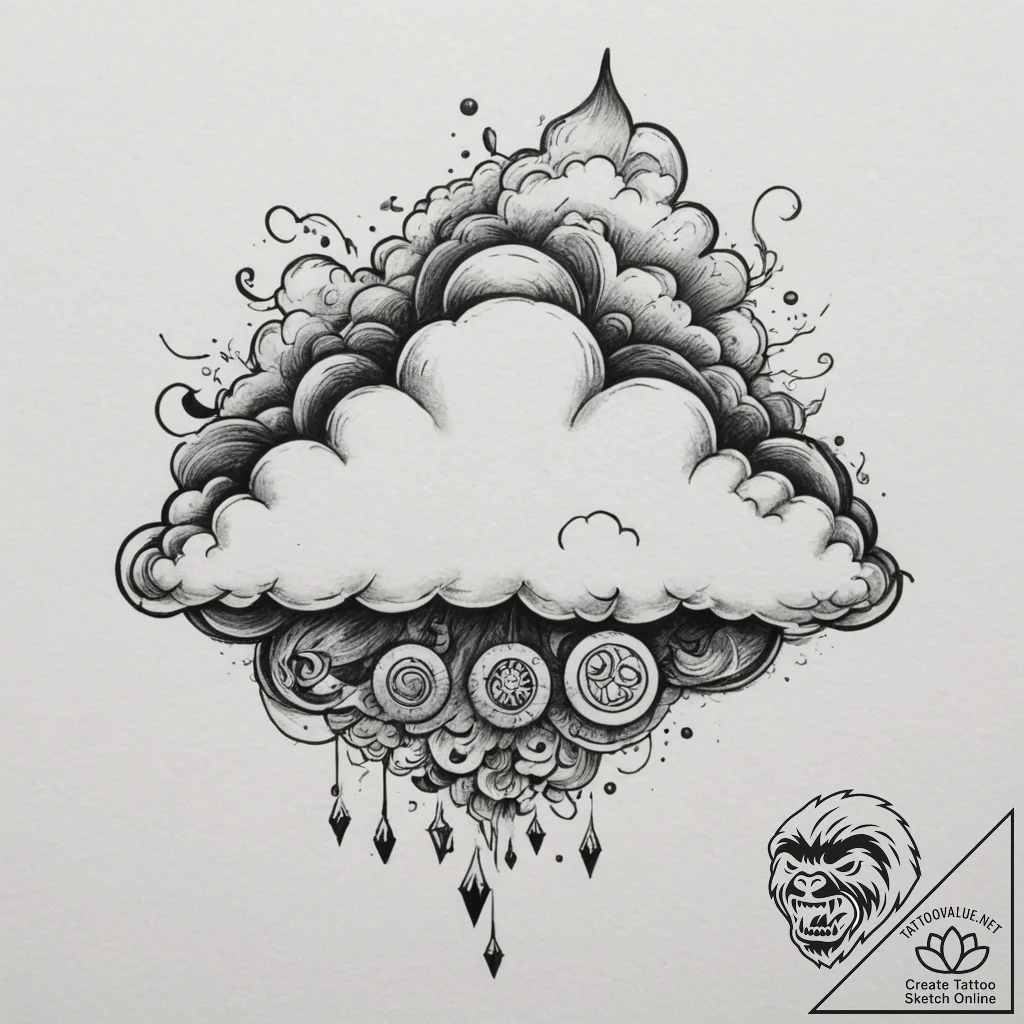 Tattoo sketch a stylized "game on" message ap... - tattoo sketch (№1754838438_0, 10.08.2025 15:07) — tattoovalue.net