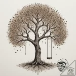 Tattoo sketch a single mighty tree with a swi… – tattoo sketch (№1754839041_0, 10.08.2025 15:17) — tattoovalue.net