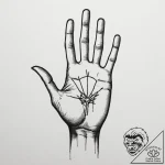 Tattoo design a silhouette of a hand, with a… – tattoo sketch (№1754839247_0, 10.08.2025 15:20) — tattoovalue.net