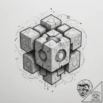 Companion cube (from portal), tattoo sketch d… – tattoo sketch (№1754840444_0, 10.08.2025 15:40) — tattoovalue.net