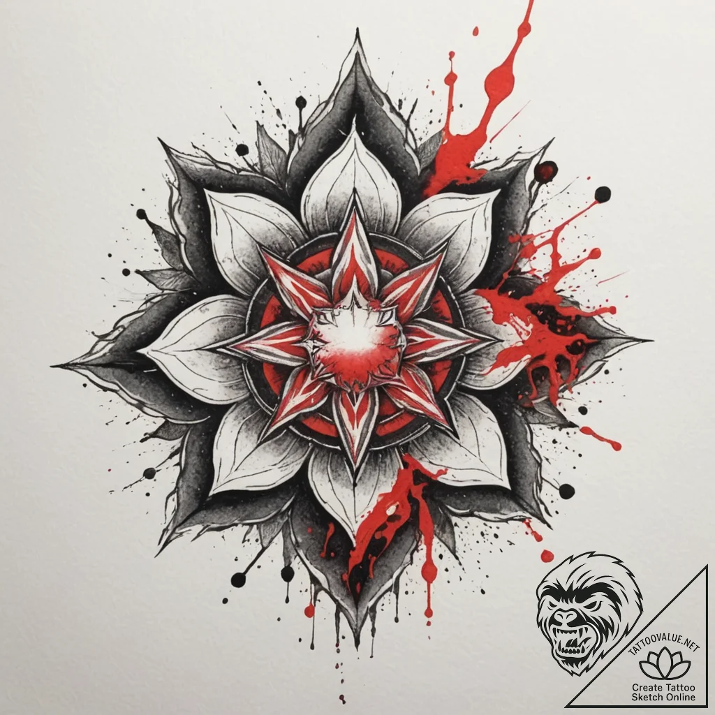 Tattoo sketch an abstract representation of i... - tattoo sketch (№1754840649_0, 10.08.2025 15:44) — tattoovalue.net