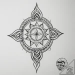 Tattoo sketch a symbol representing a persona… – tattoo sketch (№1754841645_0, 10.08.2025 16:00) — tattoovalue.net