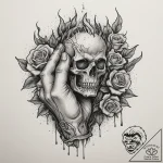Tattoo sketch: a close-up of perun’s hand, ho… – tattoo sketch (№1754842646_0, 10.08.2025 16:17) — tattoovalue.net