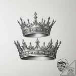 Tattoo sketch a simple, elegant crown on one… – tattoo sketch (№1754846821_0, 10.08.2025 17:27) — tattoovalue.net