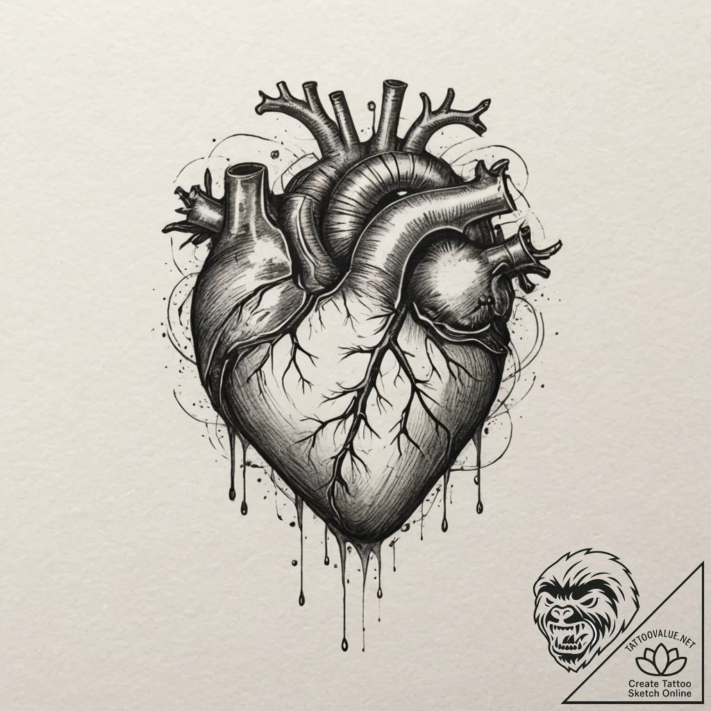 р“сђсѓрїрїр° 1: рўрёрјрірѕр»с‹ рўрµсђрґс†р° р... - tattoo sketch (№1754847618_0, 10.08.2025 17:40) — tattoovalue.net