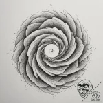 Tattoo design a swirling vortex of energy con… – tattoo sketch (№1754848813_0, 10.08.2025 18:00) — tattoovalue.net