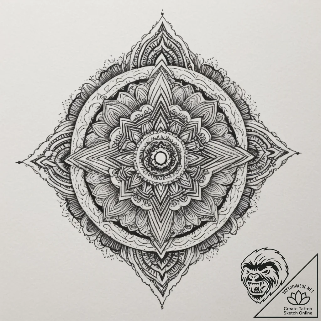 Tattoo design a delicate, intricate embroider... - tattoo sketch (№1754849807_0, 10.08.2025 18:16) — tattoovalue.net