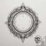Tattoo design a flowing river of light connec… – tattoo sketch (№1754853409_0, 10.08.2025 19:16) — tattoovalue.net