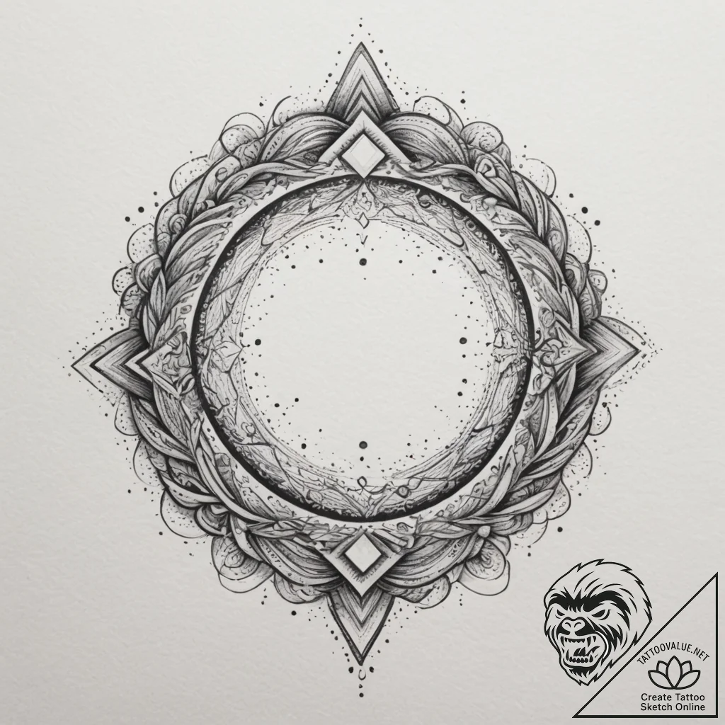 Tattoo design a flowing river of light connec... - tattoo sketch (№1754853409_0, 10.08.2025 19:16) — tattoovalue.net