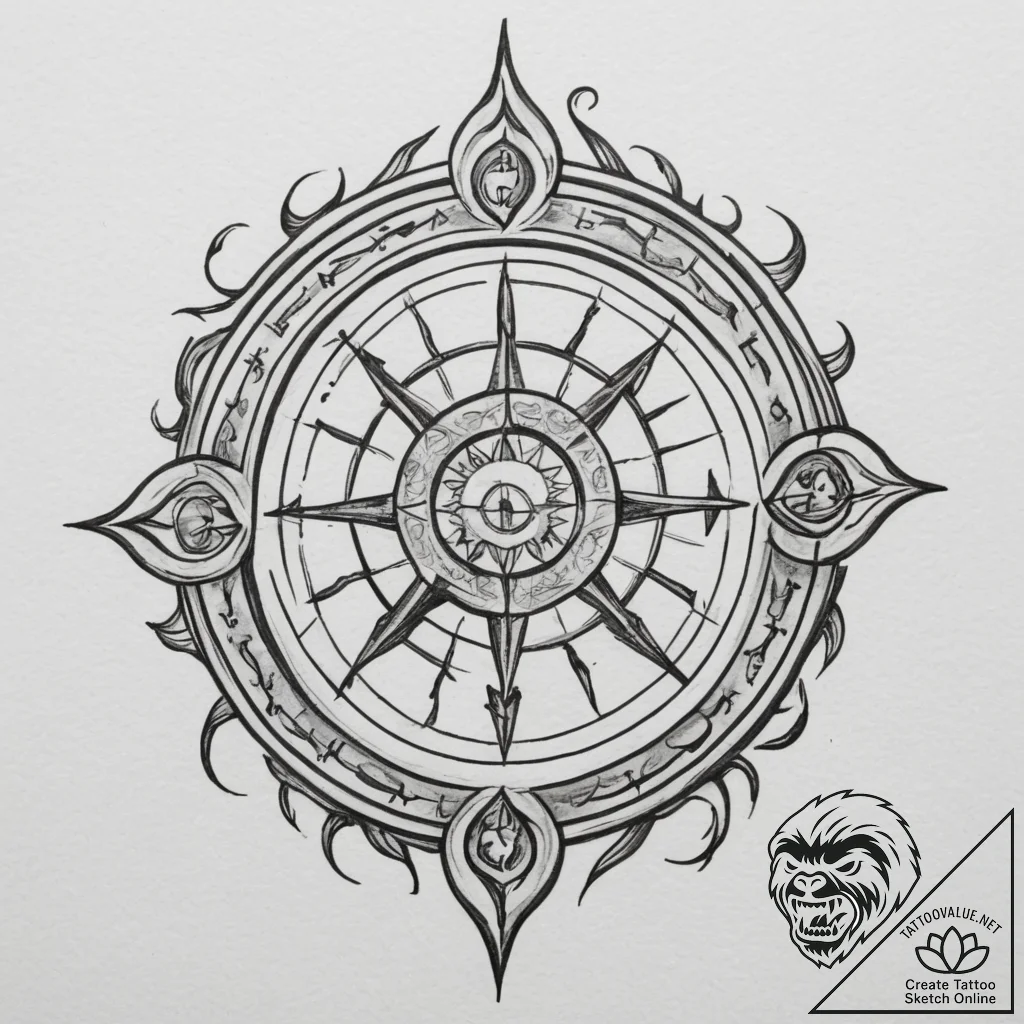 Tattoo design a blackwork representation of t... - tattoo sketch (№1754854221_0, 10.08.2025 19:30) — tattoovalue.net