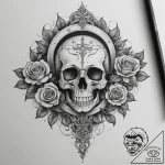 Tattoo design a controller’s analog stick for… – tattoo sketch (№1754854422_0, 10.08.2025 19:33) — tattoovalue.net