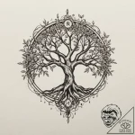 110. tattoo sketch: “yest” rune intertwined w… – tattoo sketch (№1754855421_0, 10.08.2025 19:50) — tattoovalue.net